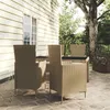 Image de vidaXL Ensemble à manger d'extérieur 5 pcs coussins Résine tressée