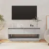 Image de vidaXL Meuble TV gris béton 102x41x44 cm bois d'ingénierie809489