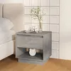 Image de vidaXL Table de chevet Gris béton 45x34x44 cm Bois d'ingénierie809520