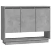 Image de vidaXL Buffet Gris bÃ©ton 97x31x75 cm AgglomÃ©rÃ©