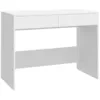 Image de vidaXL Bureau Blanc 101x50x76,5 cm AgglomÃ©rÃ©