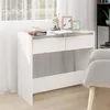 Image de vidaXL Table console Blanc 89x41x76,5 cm Acier809566