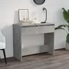 Image de vidaXL Table console gris béton 89x41x76,5 cm bois d'ingénierie809570