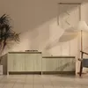 Image de vidaXL Meuble TV Chêne sonoma 146,5x35x50 cm Bois d'ingénierie