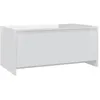 Image de vidaXL Vidaxl Table Basse Blanc Brillant 90x50x41,5 Cm Aggloméré