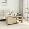 Image de vidaXL Table basse chêne sonoma 102x50x45 cm bois d'ingénierie