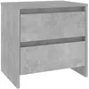 Image de vidaXL Vidaxl Table De Chevet Gris Béton 45x34,5x44,5 Cm Aggloméré