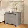 Image de vidaXL Table de chevet gris béton 45x34x44,5 cm bois d'ingénierie