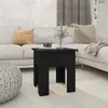 Image de vidaXL Table basse noir 40x40x42 cm bois d'ingénierie