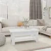 Image de vidaXL Table basse blanc 102x55x42 cm bois d'ingénierie810253
