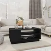 Image de vidaXL Table basse noir 102x55x43 cm bois d'ingénierie810281