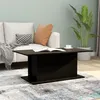 Image de vidaXL Table basse noir 102x55,5x40 cm bois d'ingénierie810308