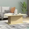 Image de vidaXL Table basse chêne sonoma 102x55,5x40 cm bois d'ingénierie810310