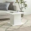 Image de vidaXL Table basse blanc 55,5x55,5x40 cm bois d'ingénierie810316