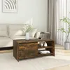 Image de vidaXL Table basse Chêne fumé 102x50x45 cm Bois d'ingénierie813032