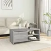 Image de vidaXL Table basse Sonoma gris 102x50x45 cm Bois d'ingénierie