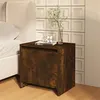 Image de vidaXL Table de chevet chêne fumé 45x34x44,5 cm bois d'ingénierie813044
