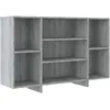 Image de vidaXL Vidaxl Buffet Sonoma Gris 120x30x75 Cm Aggloméré