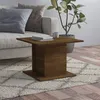 Image de vidaXL Table basse chêne marron 55,5x55,5x40 cm bois d'ingénierie813097