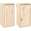 Image de vidaXL Vidaxl Armoires Murales 2 Pcs 30x30x60 Cm Bois De Pin Massif