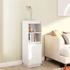 Image de vidaXL Buffet haut Blanc 37x34x110 cm Bois massif de pin813516