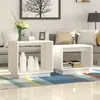 Image de vidaXL Tables basses gigognes 2 pcs Blanc Bois de pin massif813526