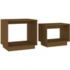 Image de vidaXL Vidaxl Tables Basses Gigognes 2 Pcs Marron Miel Bois De Pin Massif