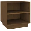 Image de vidaXL Tables de chevet 2pcs Marron miel 40x34x40cm Bois de pin solide