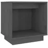 Image de vidaXL Tables de chevet 2 pcs Gris 40x30x40 cm Bois de pin solide