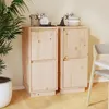 Image de vidaXL Buffets 2 pcs 31,5x34x75 cm Bois massif de pin813381