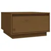 Image de vidaXL Table basse Marron miel 55x56x32 cm Bois massif de pin