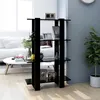 Image de vidaXL Bibliothèque/Séparateur de pièce Noir 80x30x123,5 cm811575