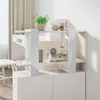 Image de vidaXL Bibliothèque/Séparateur de pièce Blanc brillant 80x30x51 cm811598