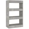 Image de vidaXL vidaXL Bibliothèque/Séparateur pièce Gris béton 60x30x103 cm Aggloméré