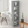 Image de vidaXL Bibliothèque/Séparateur de pièce Sonoma gris 40x30x166 cm813594