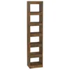 Image de Vidaxl BibliothÃ¨que/SÃ©parateur De PiÃ¨ce ChÃªne FumÃ© 40x30x198 Cm