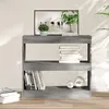 Image de vidaXL Bibliothèque/Séparateur de pièce sonoma gris 80x30x72 cm813615