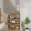 Image de vidaXL Bibliothèque/Séparateur de pièce chêne fumé bois d'ingénierie813617