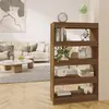Image de vidaXL Bibliothèque/Séparateur de pièce Chêne marron Bois d'ingénierie813622