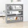 Image de vidaXL Bibliothèque/Séparateur de pièce sonoma gris 100x30x103 cm813633