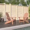 Image de Vidaxl Chaises De Jardin Adirondack Lot De 2 Pehd Marron
