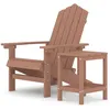 Image de vidaXL Vidaxl Chaise De Jardin Adirondack Avec Table Pehd Marron