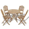 Image de Vidaxl Chaises De Jardin Adirondack Repose-Pied Et Table Pehd Marron