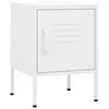 Image de vidaXL Tables de chevet 2 pcs Blanc 35x35x51 cm Acier3095213