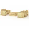 Image de vidaXL Vidaxl Salon De Jardin 4 Pcs Bois Massif De Pin Imprégné
