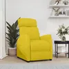 Image de vidaXL Fauteuil inclinable Jaune clair Tissu