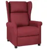 Image de vidaXL Fauteuil inclinable Gris foncé Tissu