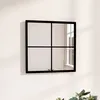 Image de vidaXL Miroir mural Noir 40x40 cm métal342204