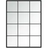 Image de vidaXL vidaXL Miroir mural Noir 80x60 cm Métal