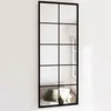 Image de vidaXL Miroir mural noir 100x40 cm métal342208